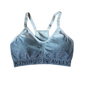 Kindred Bravely Blue Maternity Sublime Nursing Sports Bra Sz L Adjustable